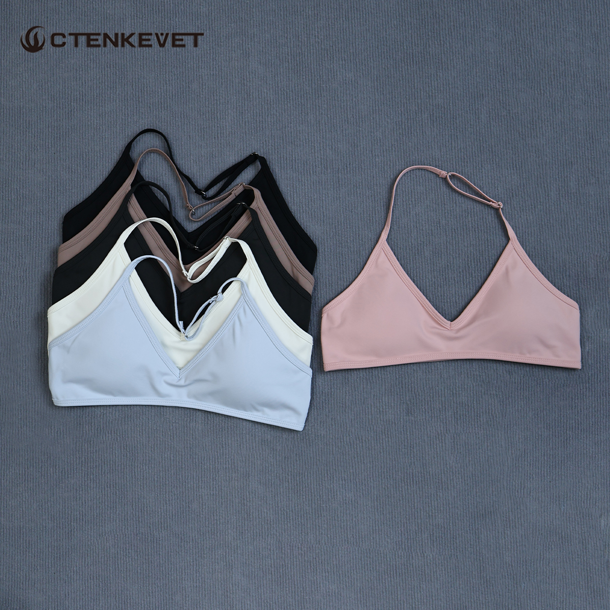 Yoga Fitness Tapis - Women's Summer Halter Neck Padded Sports