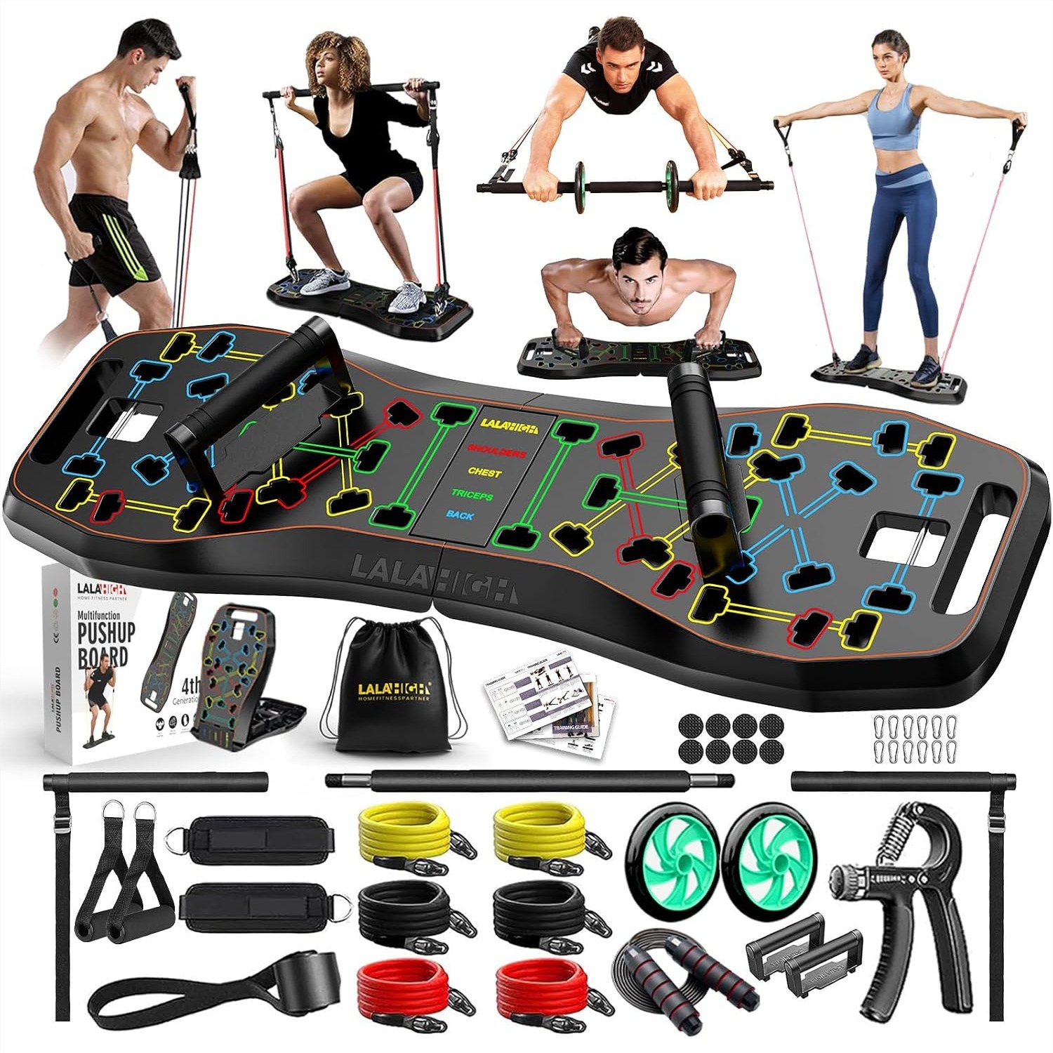 Ab Wheel Roller - 36 in 1 Push Up Board