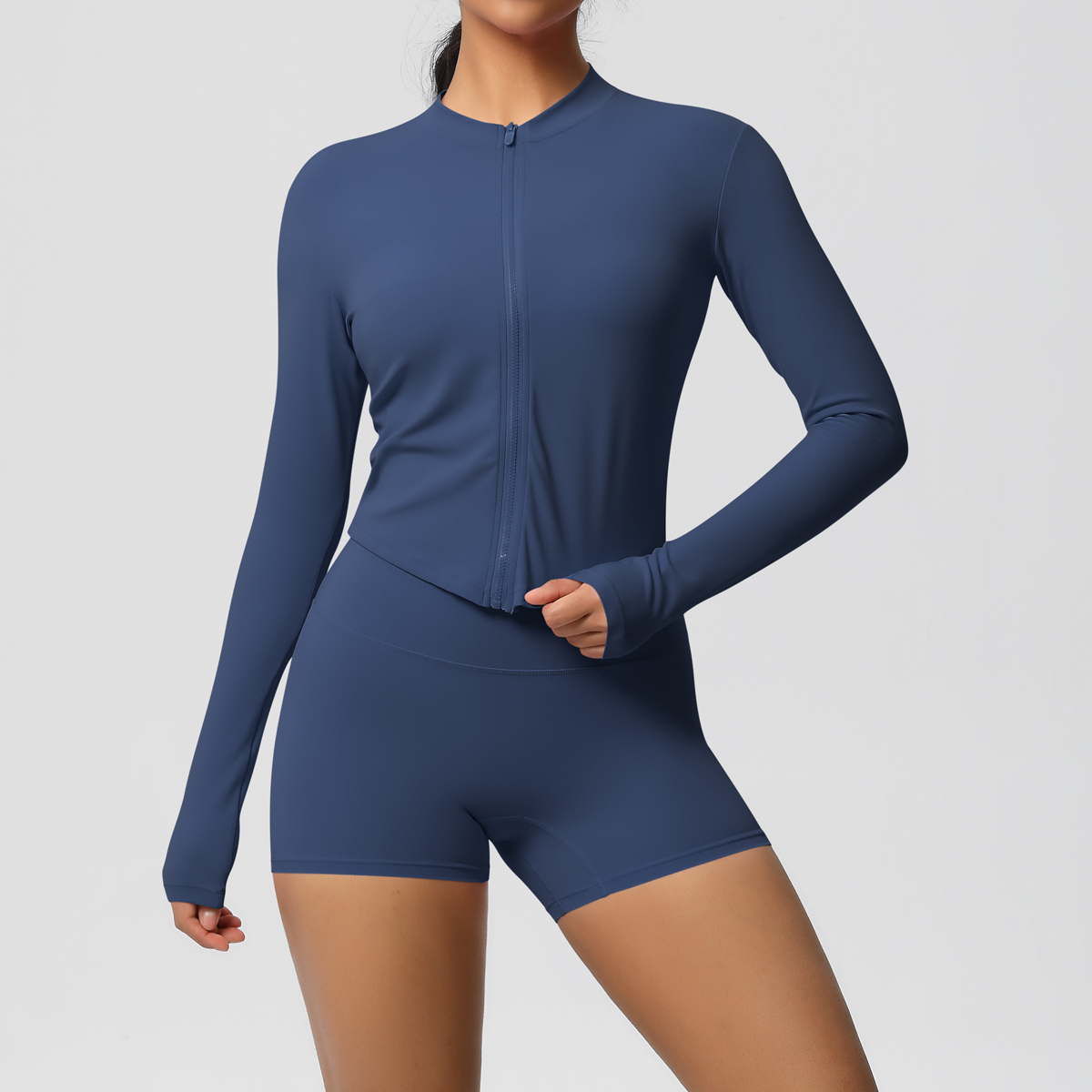 Yoga Sets Sports Fitness Hip-l - Yoga Fitness Jacket ulasan dan harga