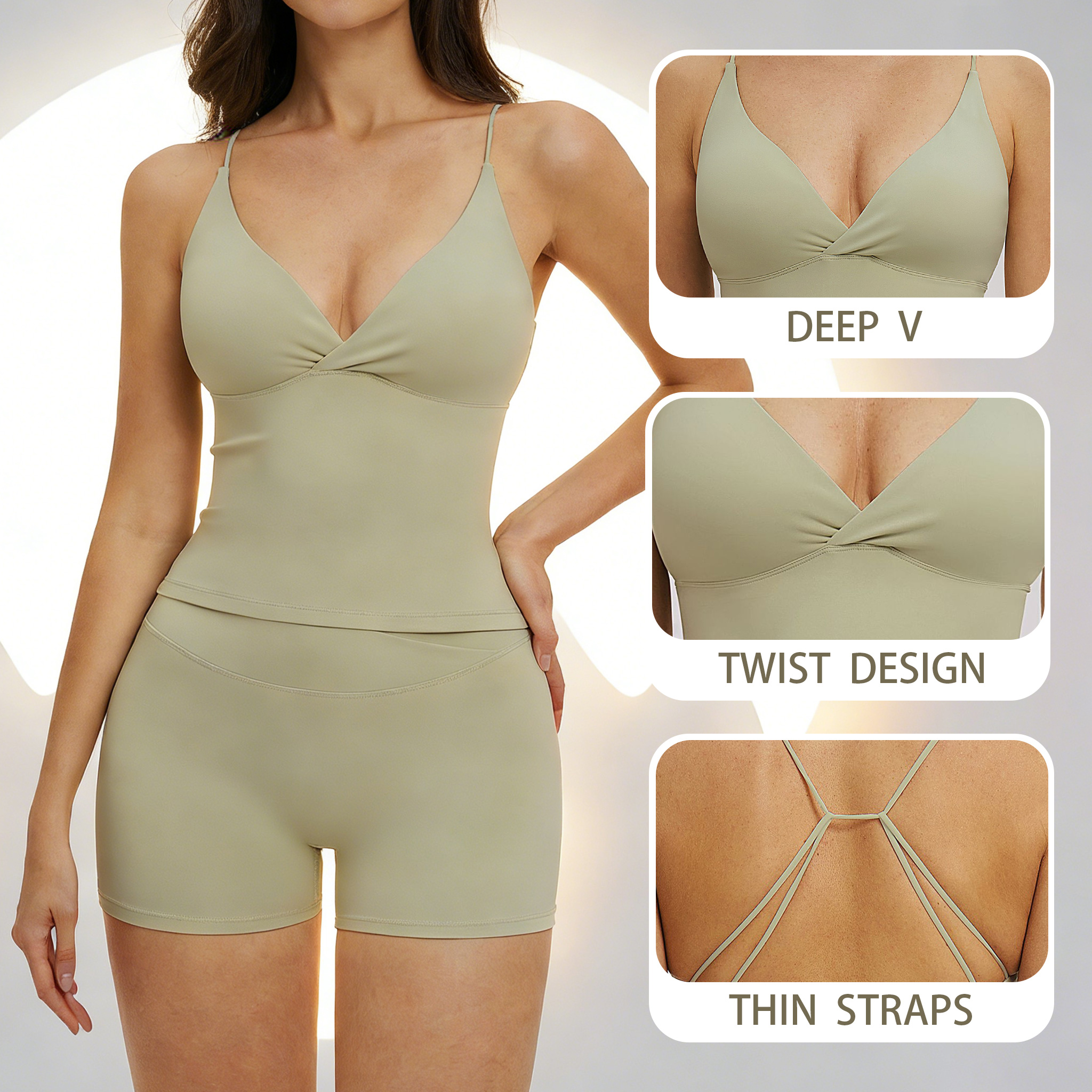 Yoga Tank Top with Pads Backle - Yoga Fitness Tapis ulasan dan harga