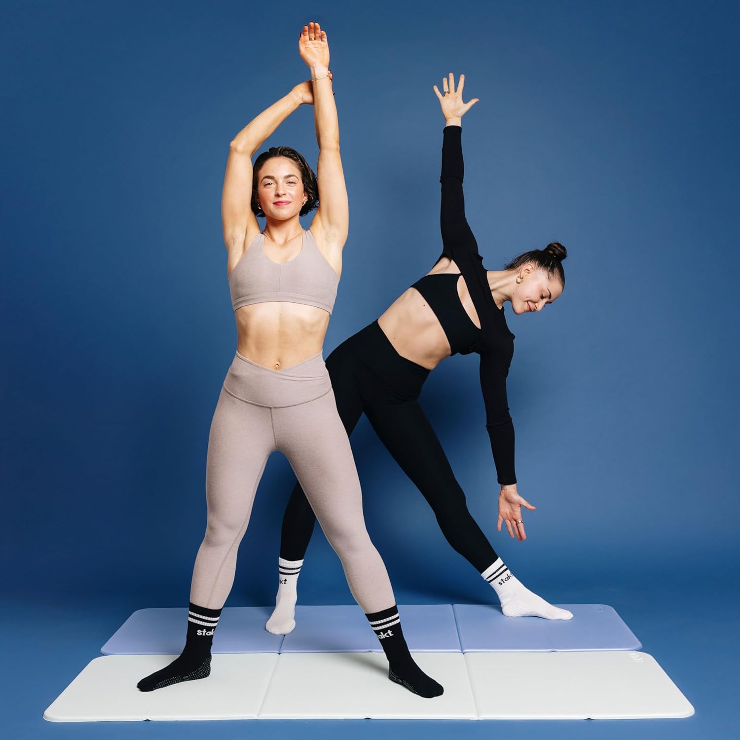 Foldable Yoga Mat in Blue, Pre - Yoga Fitness Studio ulasan dan harga