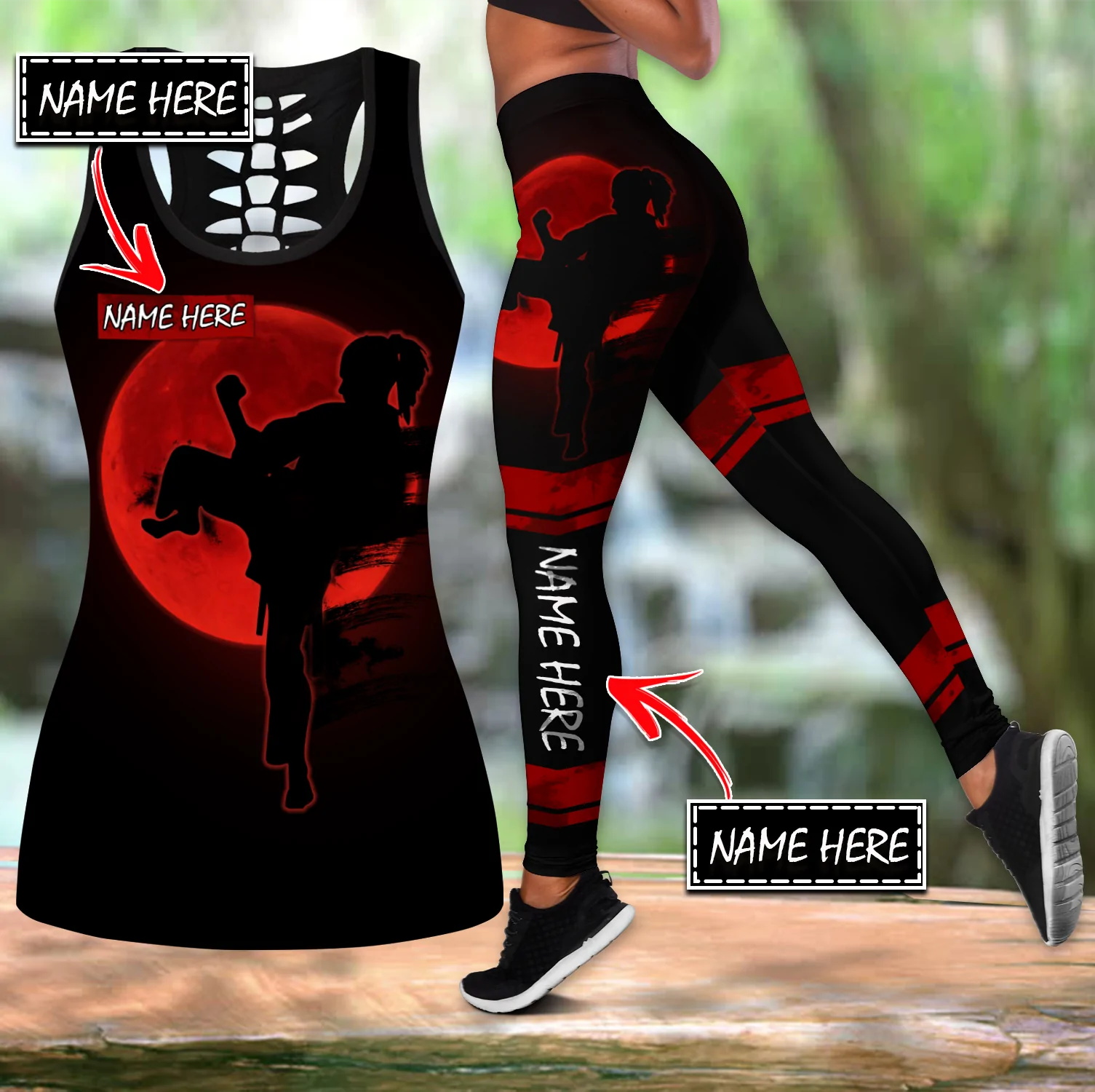 Customize Name Karate 3D Print - Yoga Fitness Name ulasan dan harga
