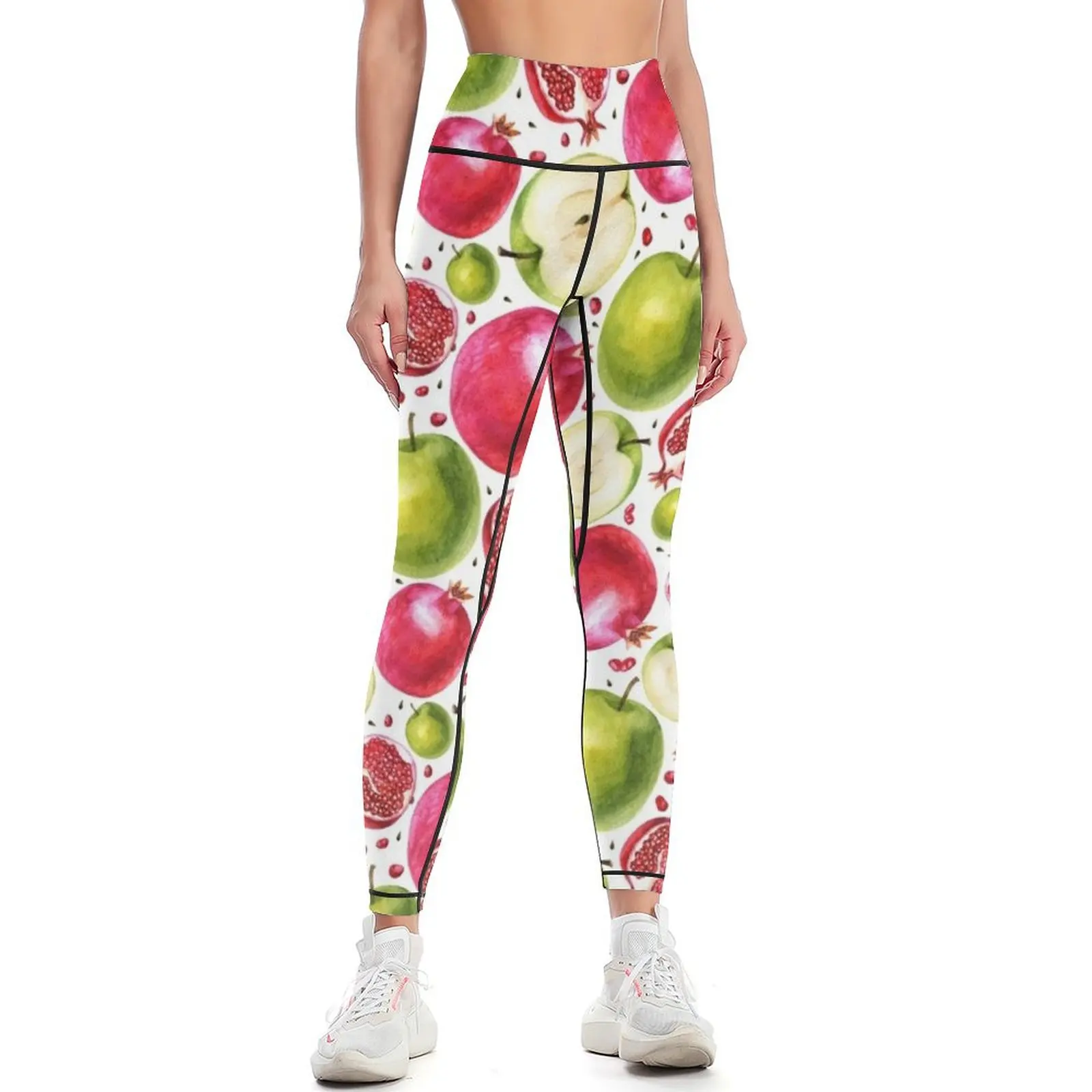 Watercolor pattern. Pomegranat - Yoga Fitness Apple ulasan dan harga
