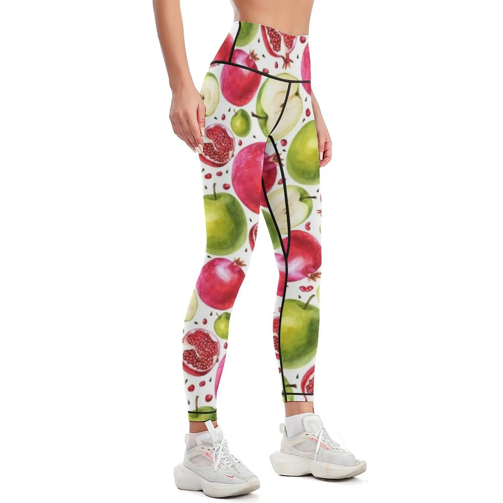 Watercolor pattern. Pomegranat - Yoga Fitness Apple ulasan dan harga