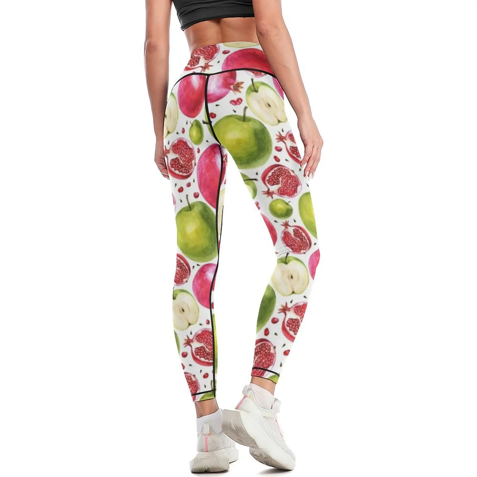 Watercolor pattern. Pomegranat - Yoga Fitness Apple ulasan dan harga