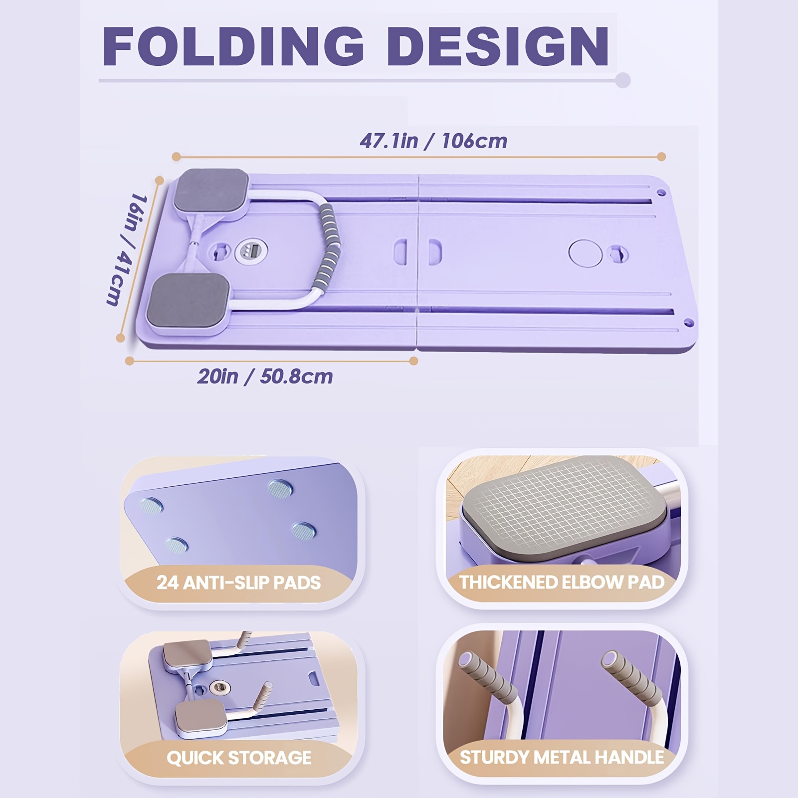 Multifunctional Foldable Pilat - Ab Wheel Roller ulasan dan harga