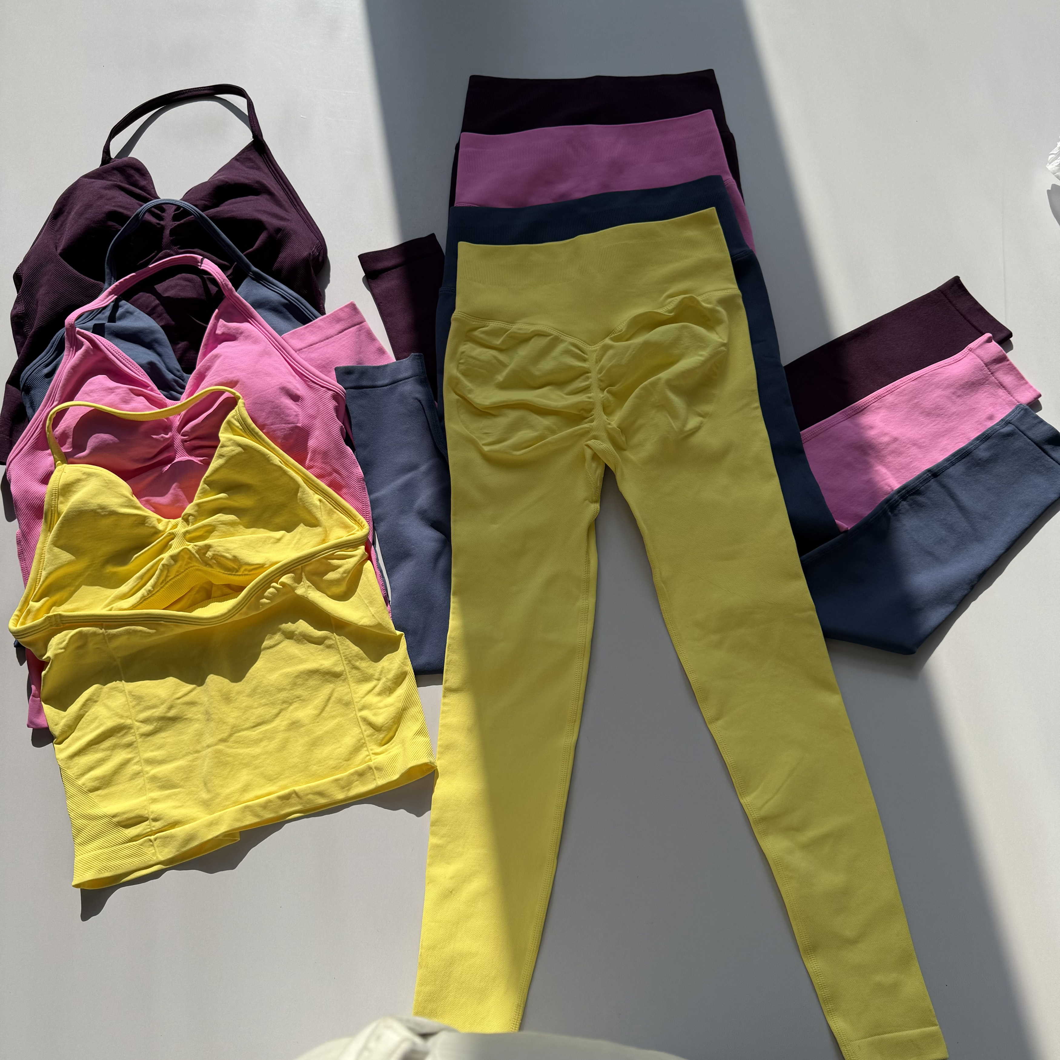 Seamless 2PCS Legging Sets Wom - Yoga Fitness Zumba ulasan dan harga