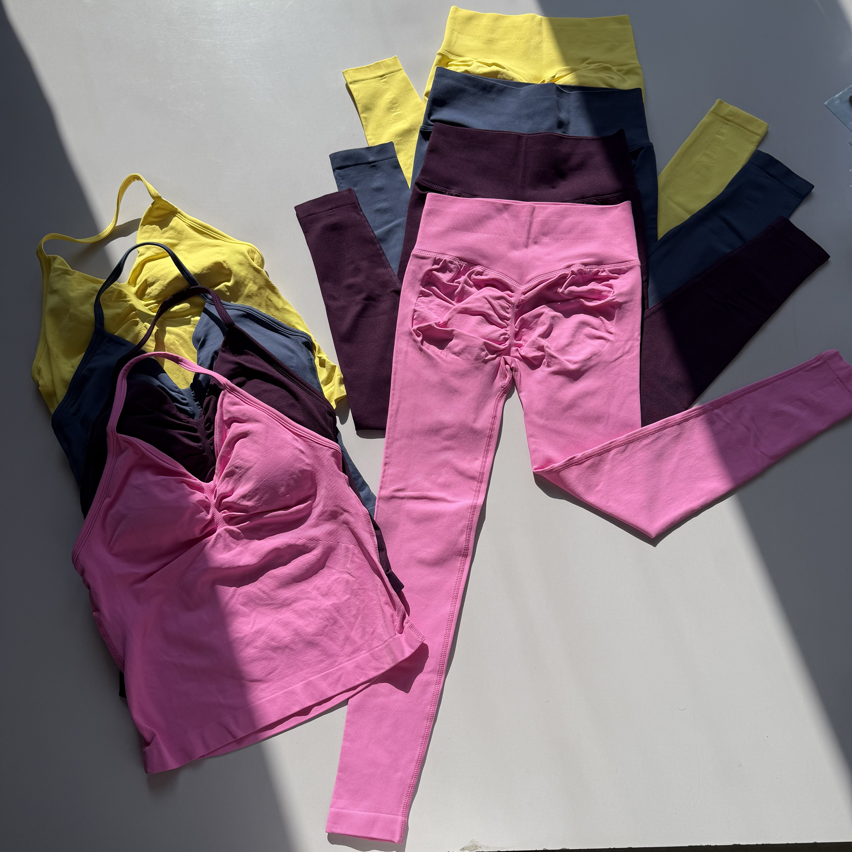 Seamless 2PCS Legging Sets Wom - Yoga Fitness Zumba ulasan dan harga