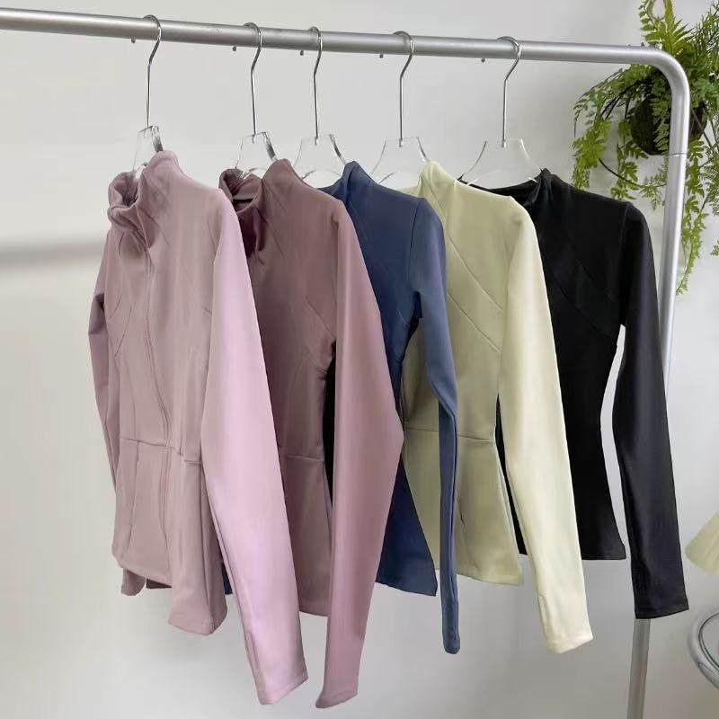 Women's Long-Sleeved Sports Fl - Yoga Fitness Jacket ulasan dan harga