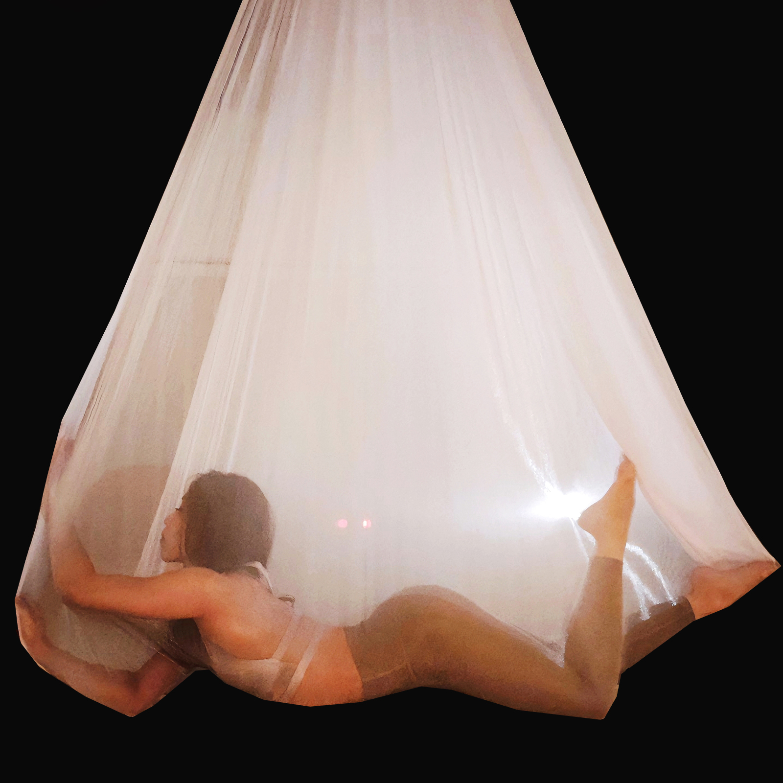 7m Air Yoga Hammock Transparen - Yoga Fitness Studio ulasan dan harga