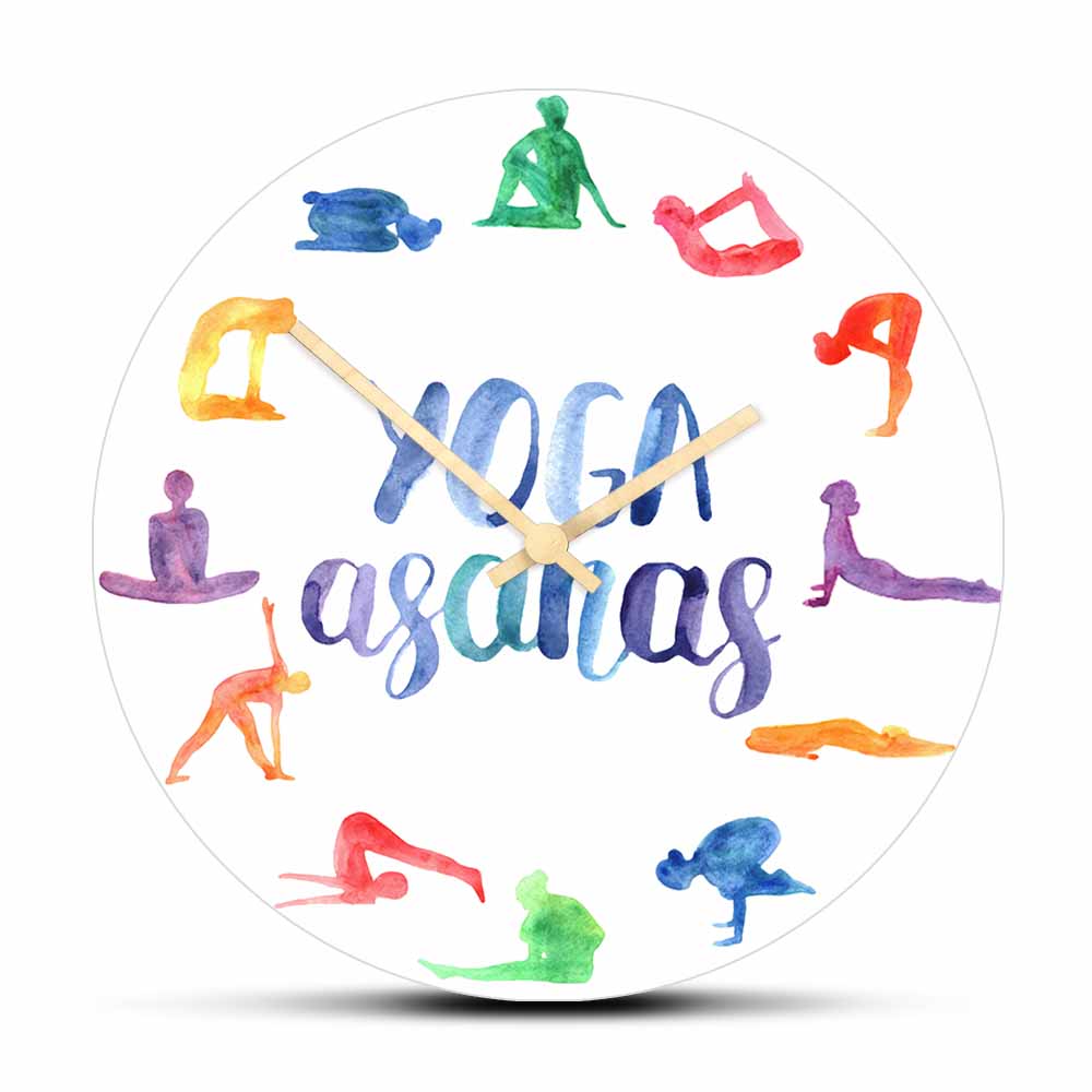 Yoga Asanas Modern Design Wall - Yoga Fitness Watch ulasan dan harga