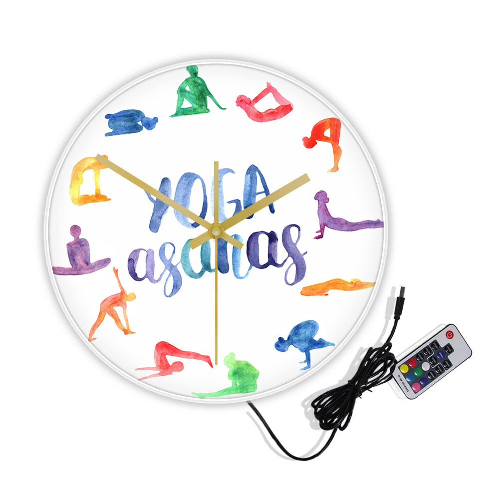 Yoga Asanas Modern Design Wall - Yoga Fitness Watch ulasan dan harga