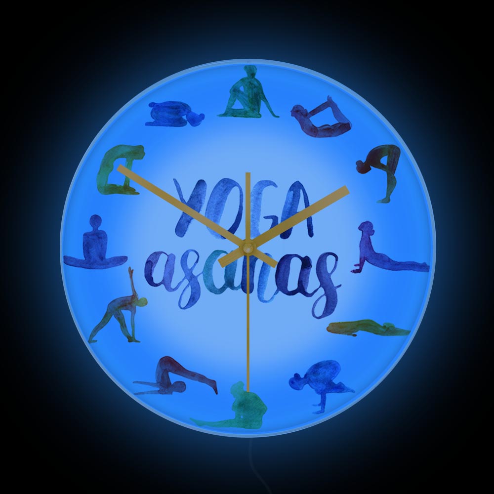 Yoga Asanas Modern Design Wall - Yoga Fitness Watch ulasan dan harga