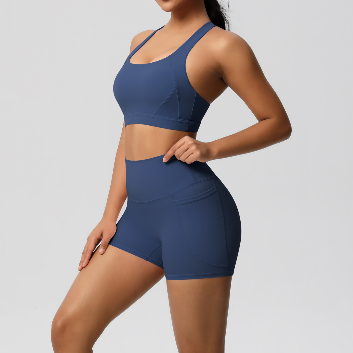 2PCS Sportswear With Pocketed  - Yoga Fitness Zumba ulasan dan harga