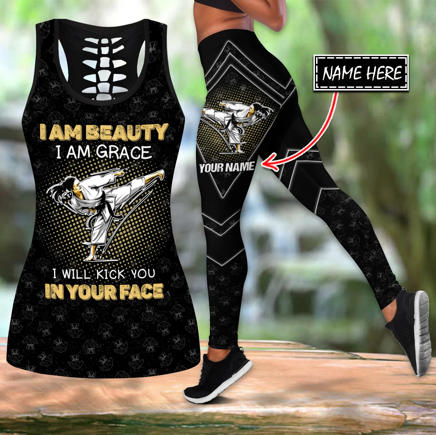 Customize Name Karate 3D Print - Yoga Fitness Name ulasan dan harga