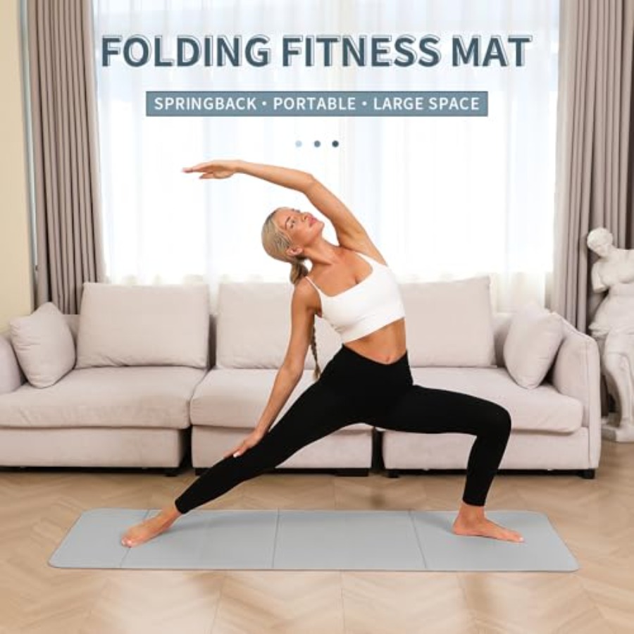 Foldable Yoga Mat - 10mm Extra - Yoga Fitness Studio ulasan dan harga