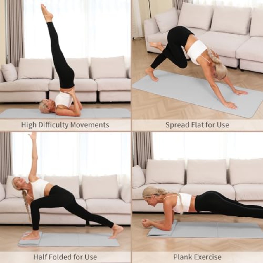 Foldable Yoga Mat - 10mm Extra - Yoga Fitness Studio ulasan dan harga