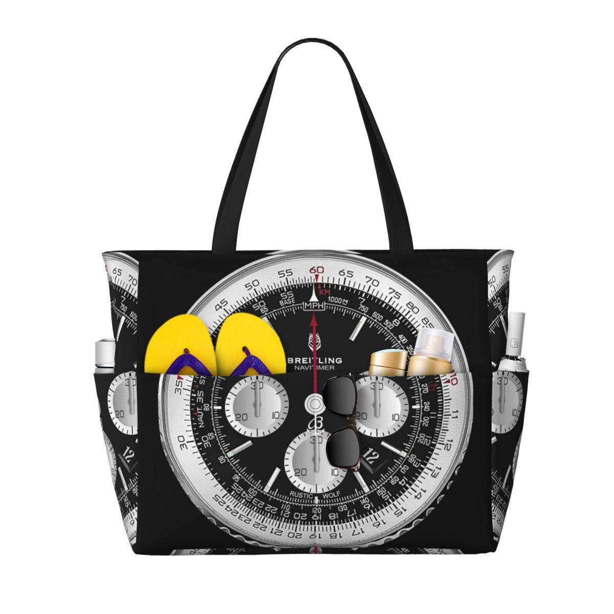 Black Luxury Watch Face Beach  - Yoga Fitness Watch ulasan dan harga