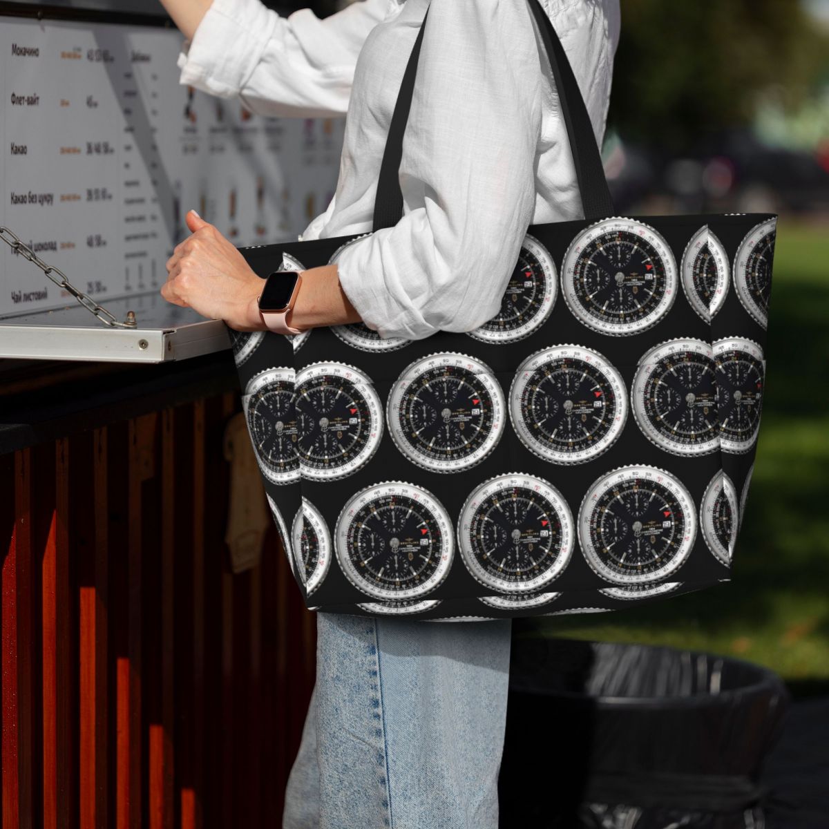 Luxury Watch Face Beach Tote B - Yoga Fitness Watch ulasan dan harga