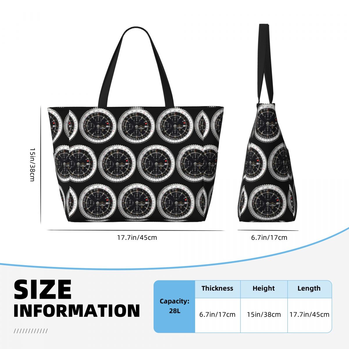 Luxury Watch Face Beach Tote B - Yoga Fitness Watch ulasan dan harga