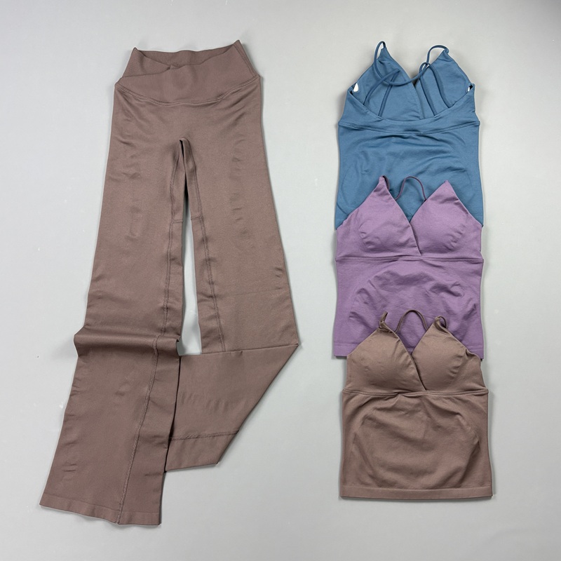 2Pcs Women Seamless Yoga Worko - Yoga Fitness Zumba ulasan dan harga