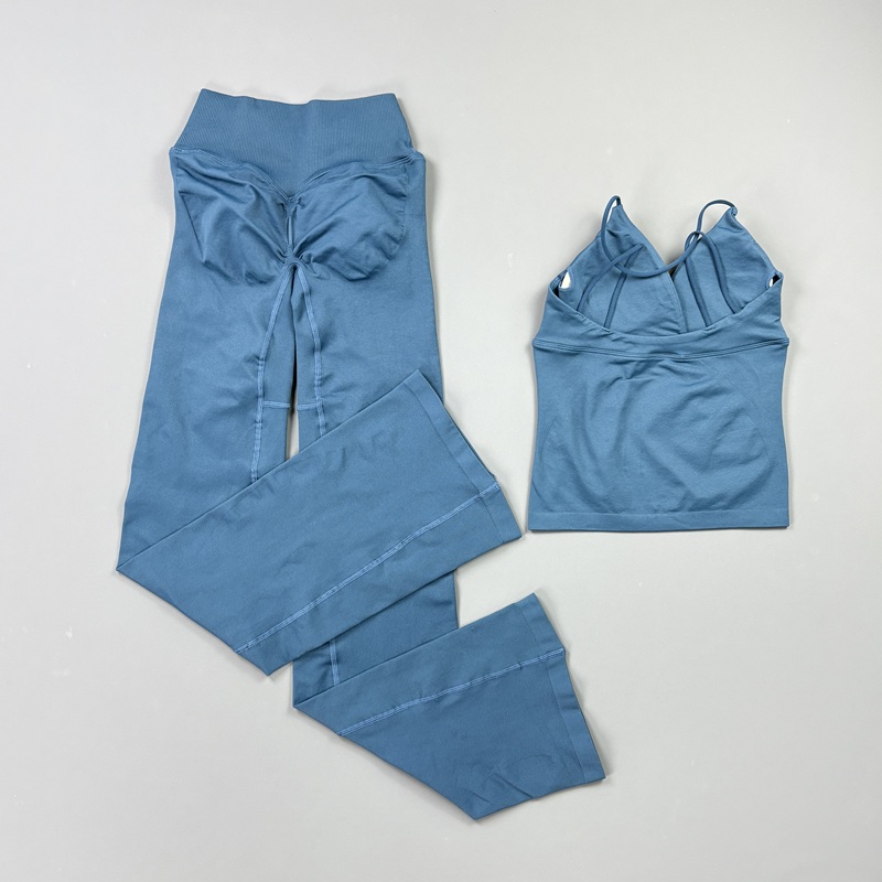 2Pcs Women Seamless Yoga Worko - Yoga Fitness Zumba ulasan dan harga