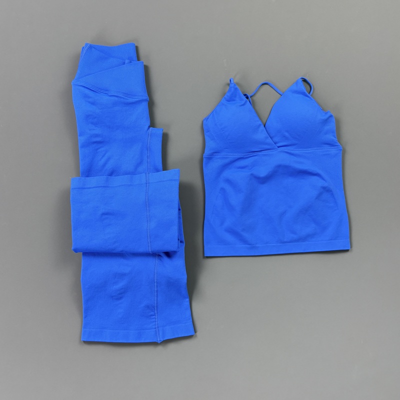 2Pcs Women Seamless Yoga Worko - Yoga Fitness Zumba ulasan dan harga
